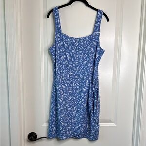Floral Blue Mini Dress